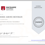 Macquarie University — Excel Skills for Business- Intermediate I